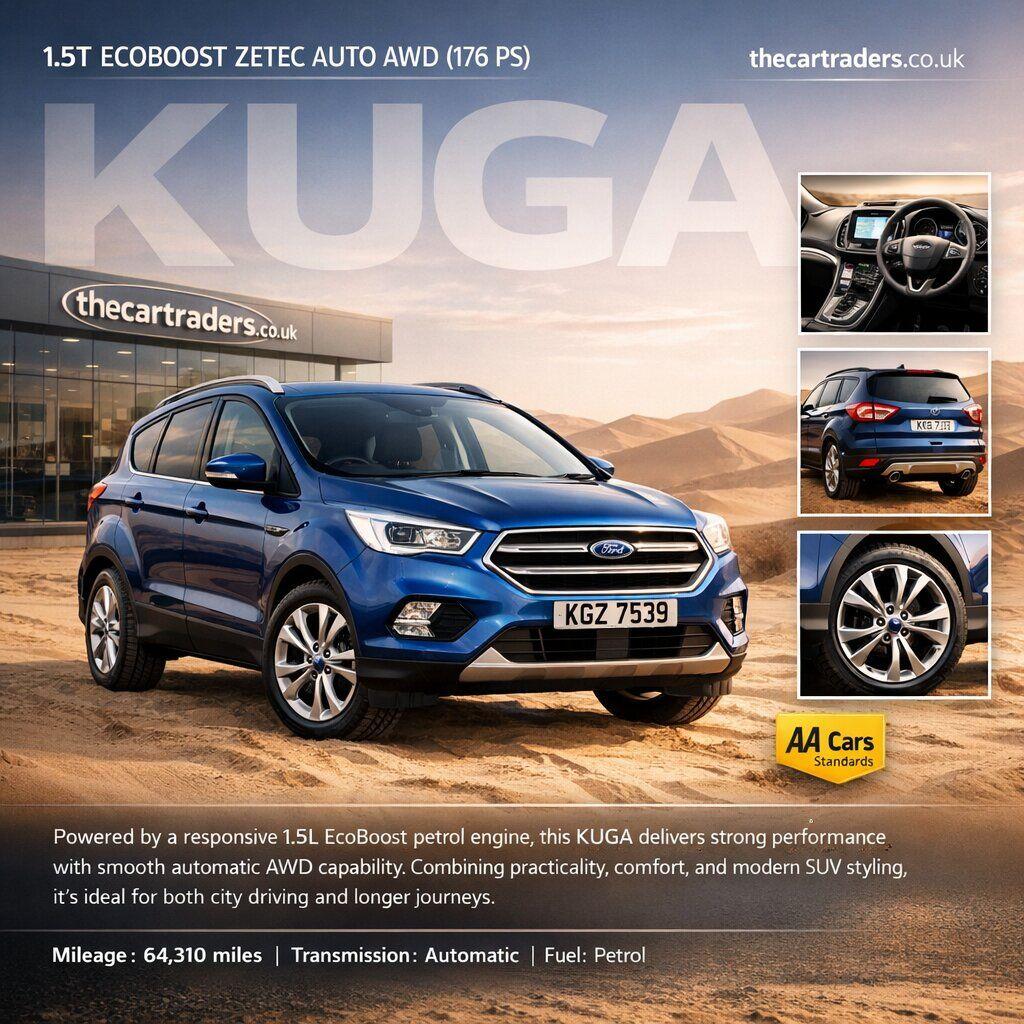 1.5T EcoBoost Zetec SUV 5dr Petrol Auto AWD Euro 6 (s/s) (176 ps)